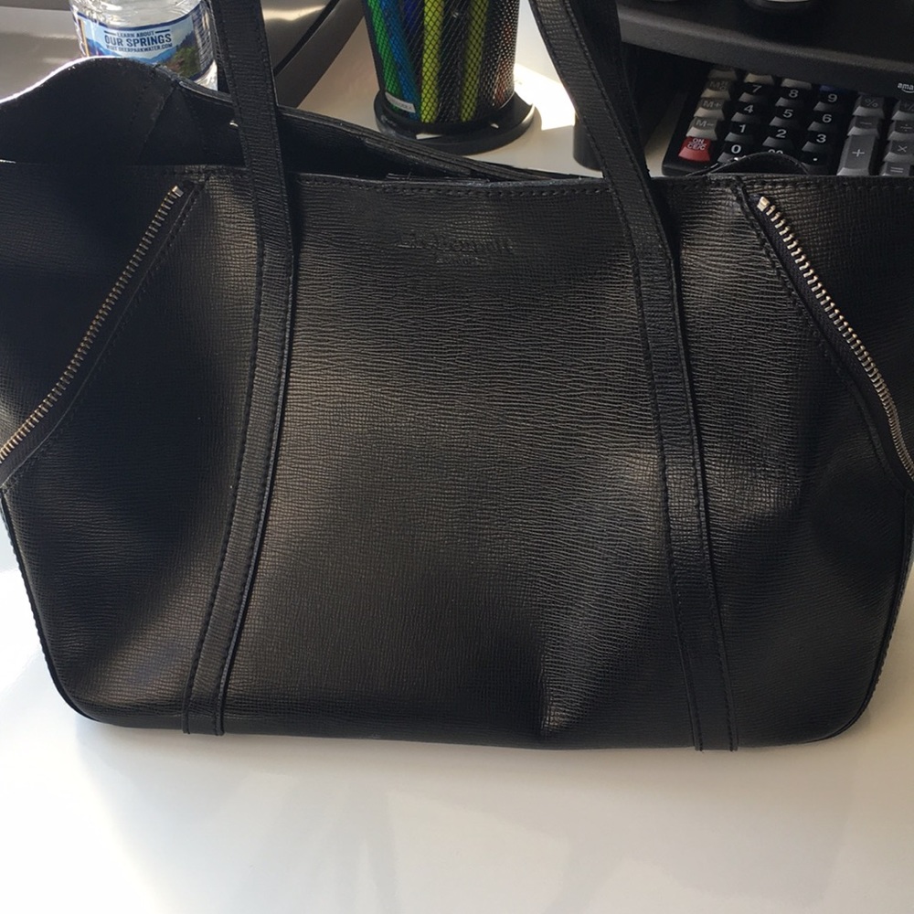 L.K. Bennett black leather bag